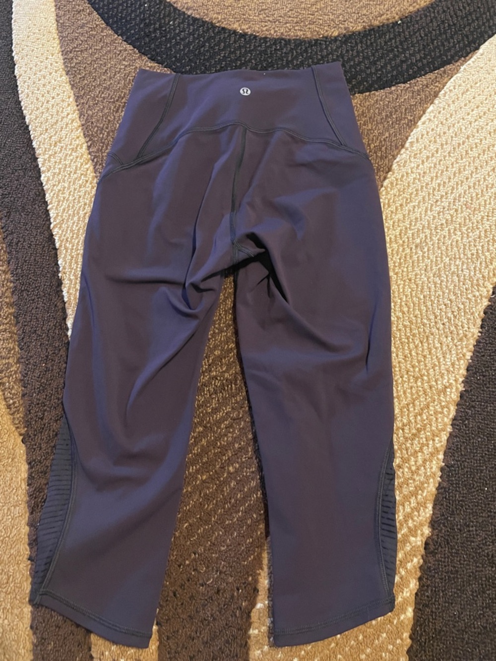 lululemon athletica dark purple  Cropped Active Leggings